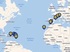Mapa plavby